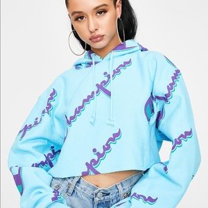 Champion cropped hoodie